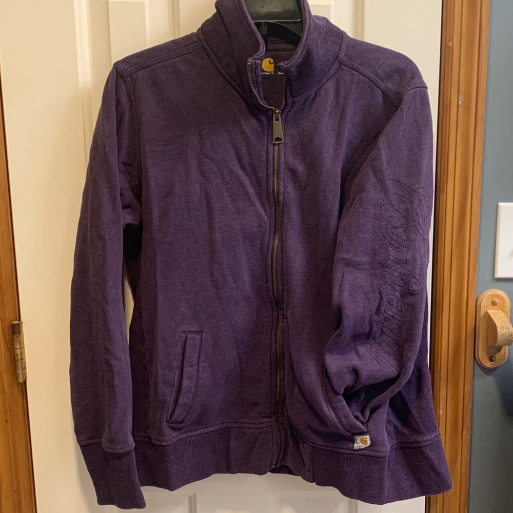 Carhartt Deep Purple Zip-Up Hoodie